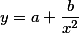 y=a+/frac{b}{x^2}